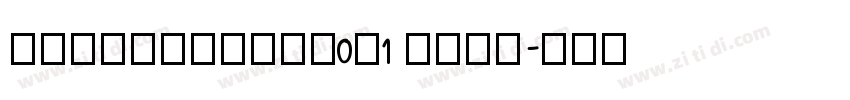 RTWSBanHeiG0v1 Regu字体转换